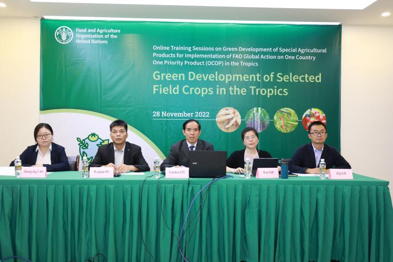 体系专家参加FAO“一国一品”热带特色农产品绿色发展全球行动线上培训会